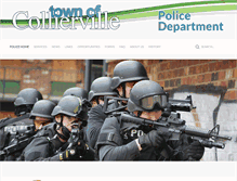Tablet Screenshot of colliervillepolice.org